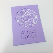 Karte Schmetterling Plotterdatei SVG DXF 